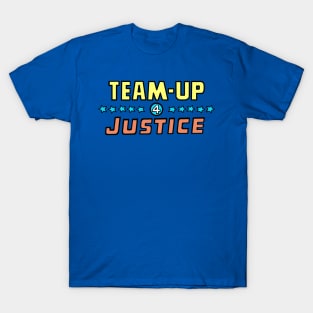 Team-Up 4 Justice Black Outline T-Shirt